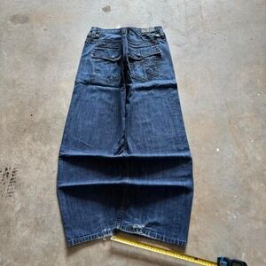 Baggy Rocawear Wide Leg Southpole Styl Emroidered Y2K Vintage Denim Jeans 40x32